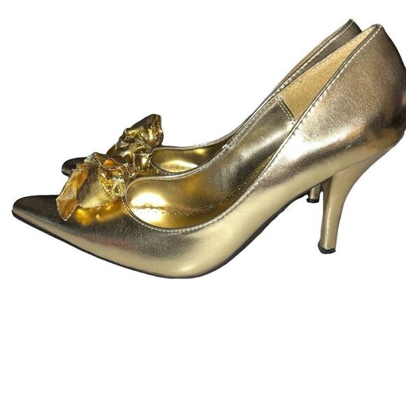 Qupid gold Selene high heels 6M - Picture 2 of 5